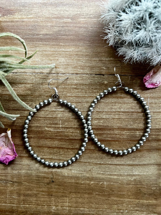 Silver Hoops