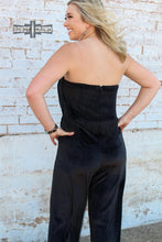 Load image into Gallery viewer, Black Betty Velvet Jumpsuit
