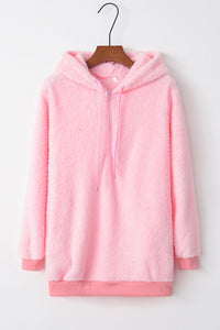 Quarter-Zip Teddy Hoodie