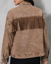 Load image into Gallery viewer, The Chico Fringe Denim Jacket
