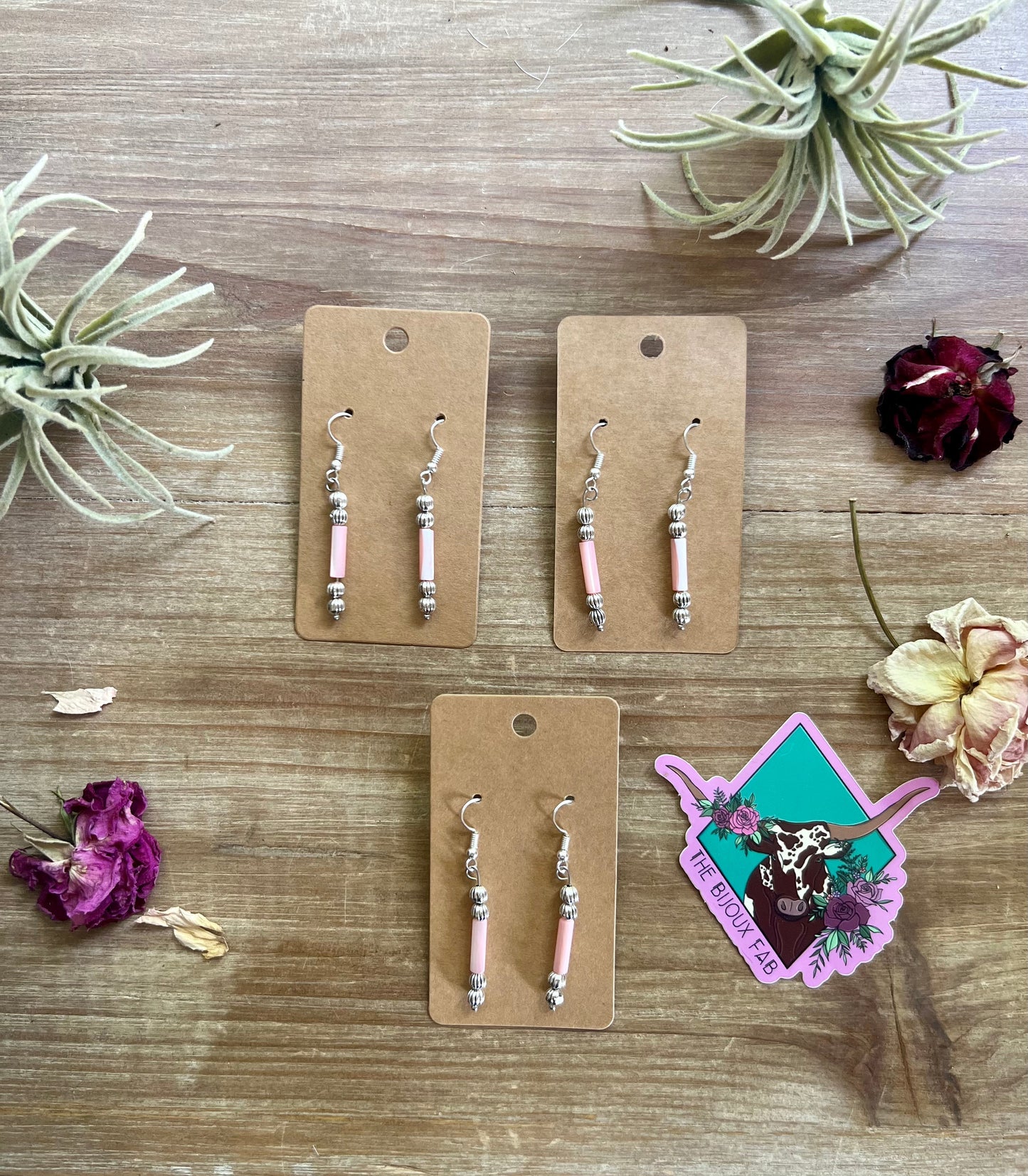 Pink Shell Earrings