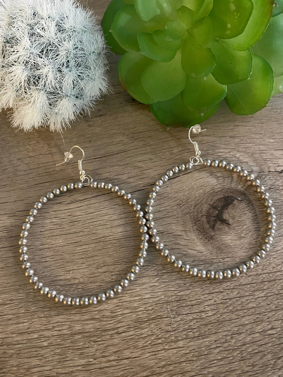 Silver Hoops