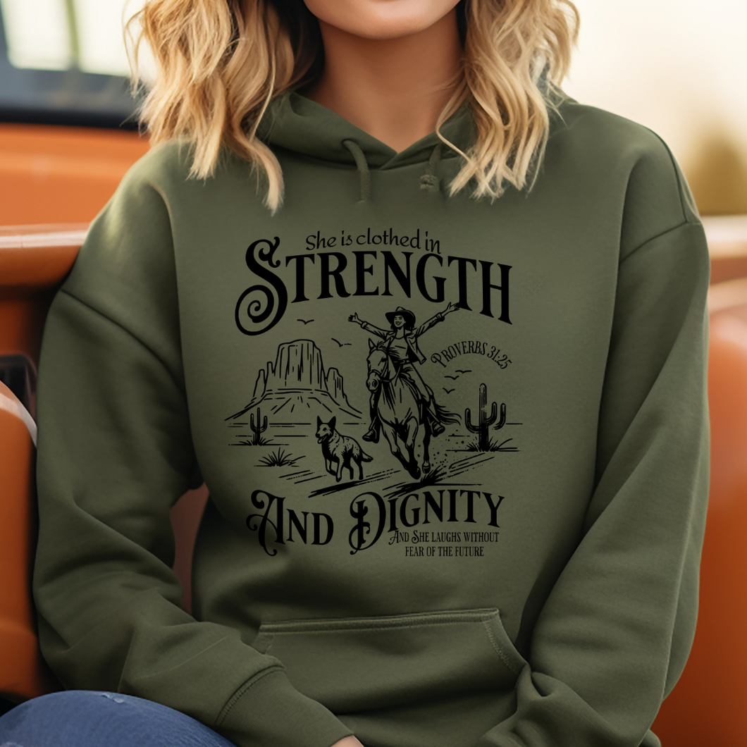 Strength and Dignity Hoodie