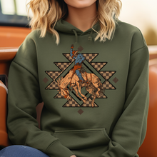 Load image into Gallery viewer, Checkered Bronco Hoodie
