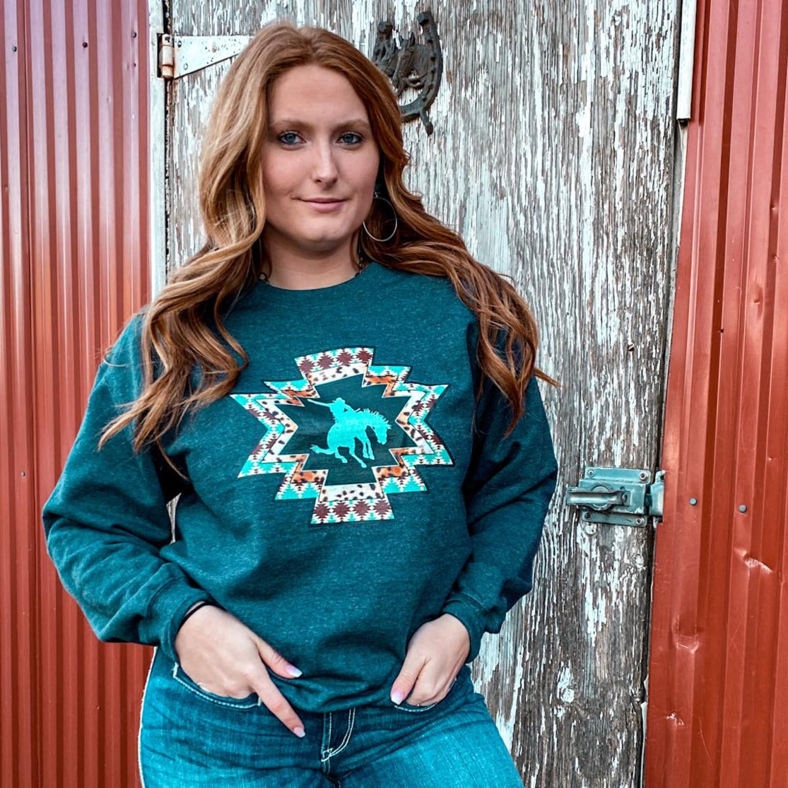 Gettin Western Sweatshirt - The Salty Cowgirl