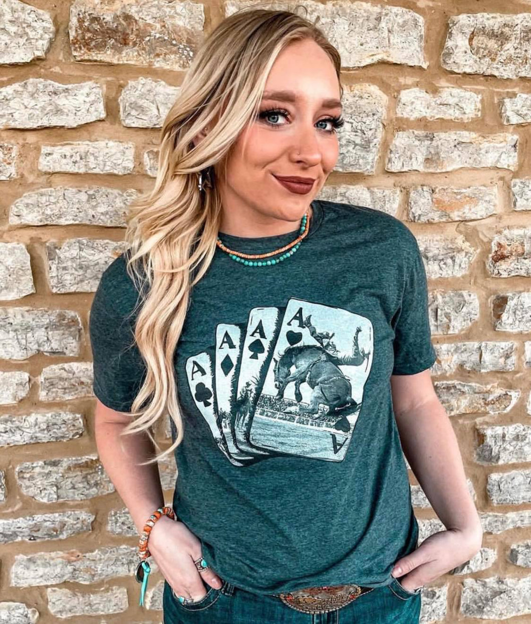 Rodeo Aces Tee - The Salty Cowgirl