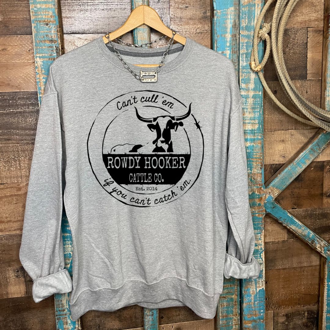 Can't Cull'em Sweatshirt - The Salty Cowgirl