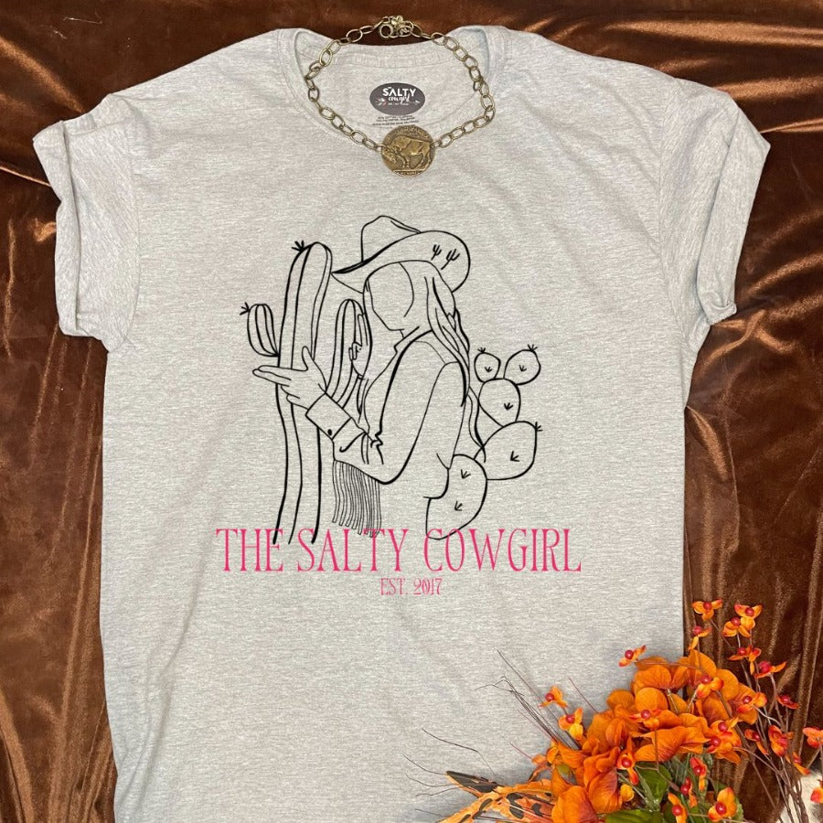 Salty Cowgirl Est Tee - The Salty Cowgirl