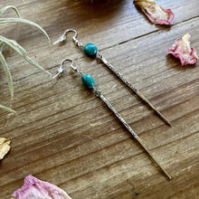 Load image into Gallery viewer, The Cowboy Killer Earrings w/ Genuine Turquoise
