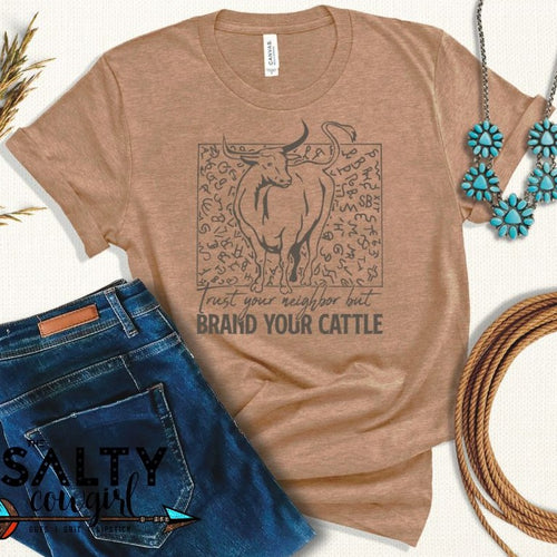 Brand Your Cattle Tee - The Salty Cowgirl