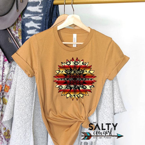 Western Sunflower Tee - The Salty Cowgirl
