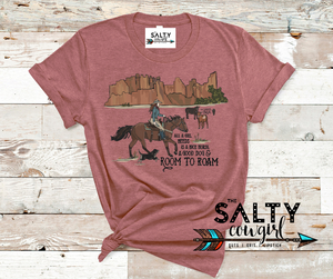 All A Girl Needs Tee - The Salty Cowgirl